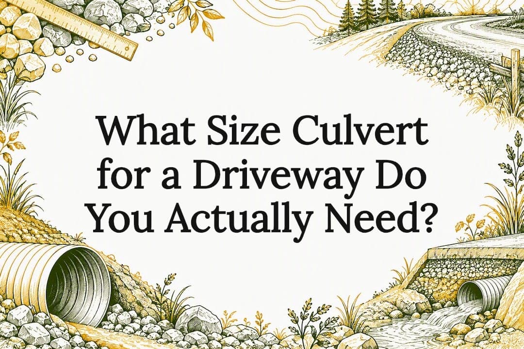 What Size Culvert for a Driveway Do You Actually Need?
