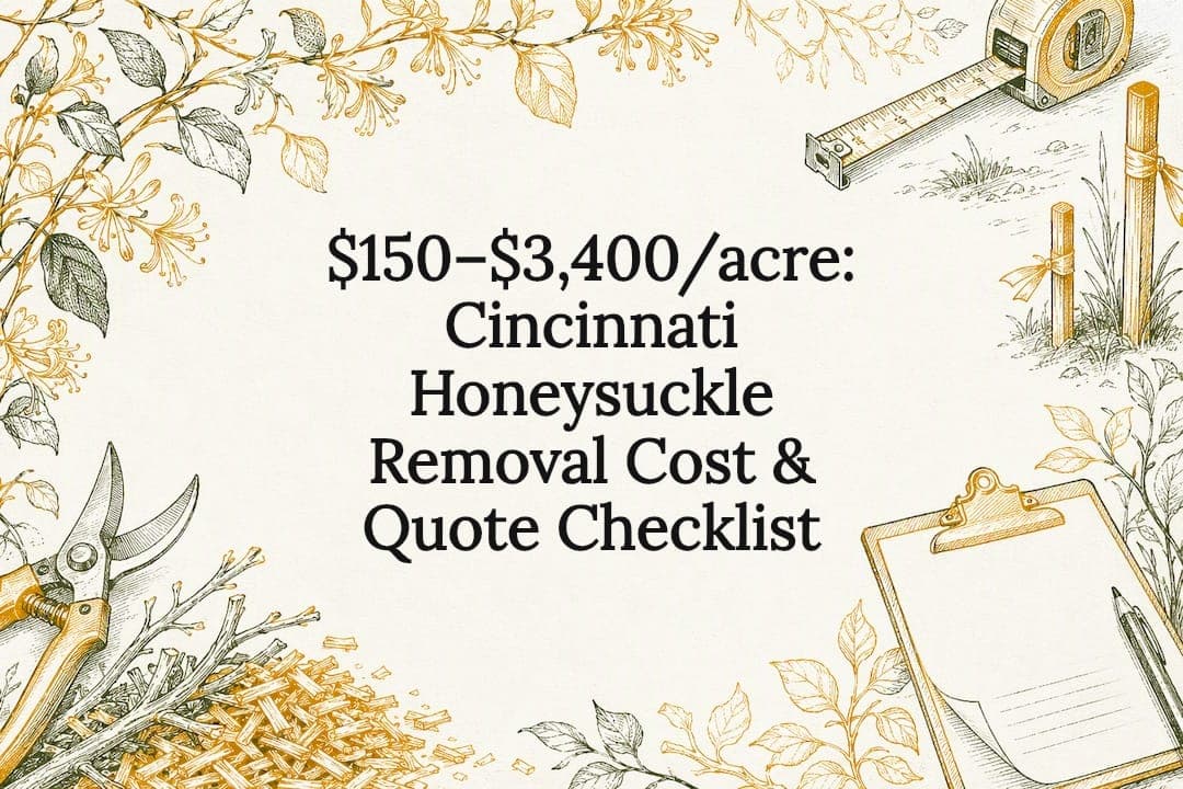 $150–$3,400/acre: Cincinnati Honeysuckle Removal Cost & Quote Checklist