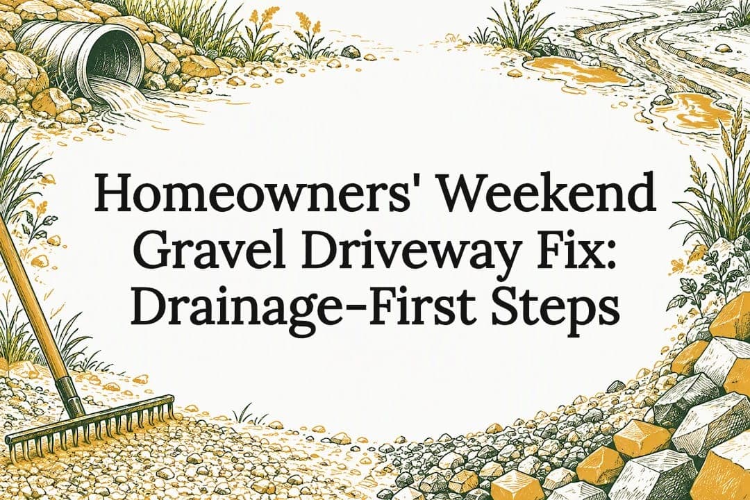 Homeowners' Weekend Gravel Driveway Fix: Drainage-First Steps