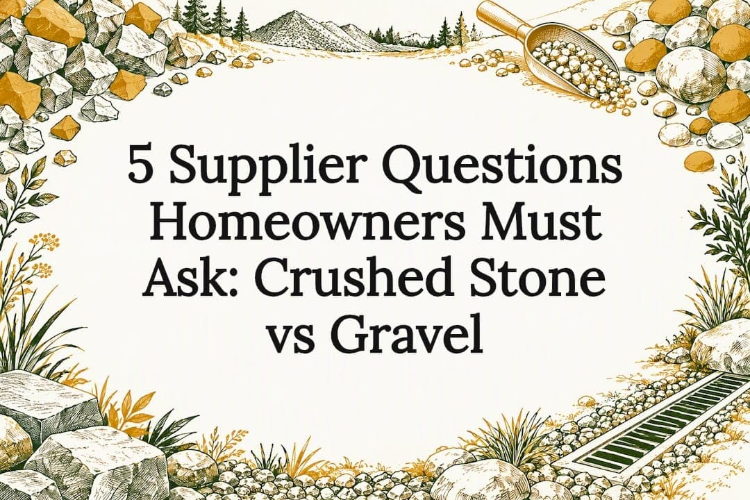 5 Supplier Questions Homeowners Must Ask: Crushed Stone vs Gravel