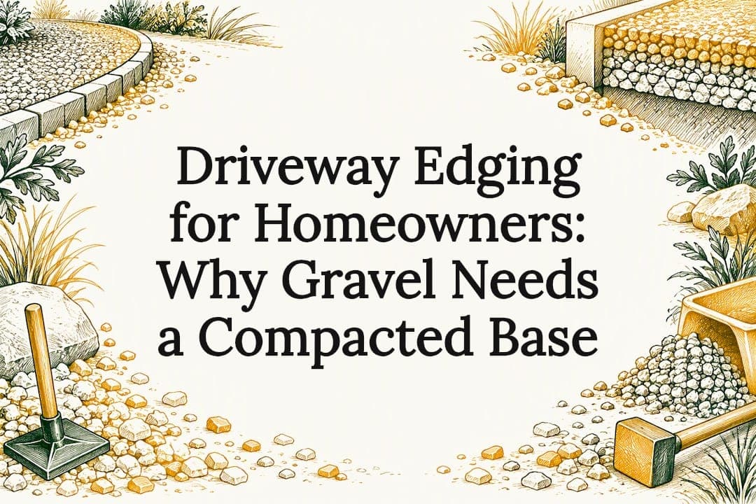 Driveway Edging for Homeowners: Why Gravel Needs a Compacted Base